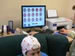 a child undergoing an EEG